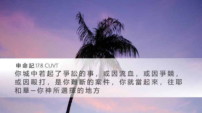 申 命 記 17:8 CUVT Bible Verse Image