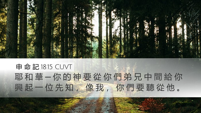 申 命 記 18:15 CUVT Bible Verse Image