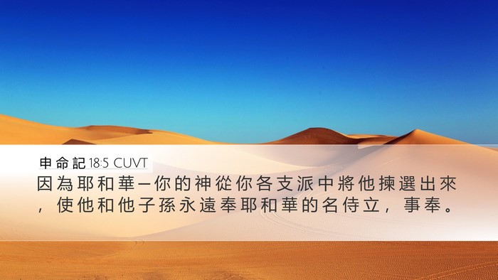 申 命 記 18:5 CUVT Bible Verse Image