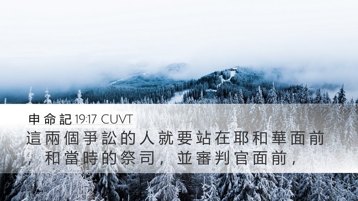 申 命 記 19:17 CUVT Bible Verse Image
