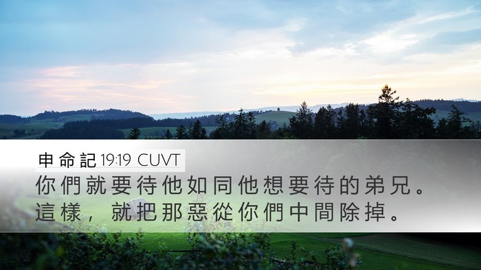 申 命 記 19:19 CUVT Bible Verse Image