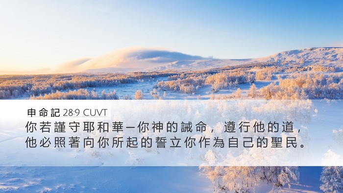 申 命 記 28:9 CUVT Bible Verse Image