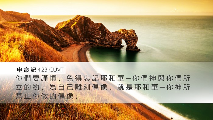 申 命 記 4:23 CUVT Bible Verse Image