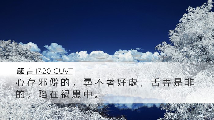 箴 言 17:20 CUVT Bible Verse Image