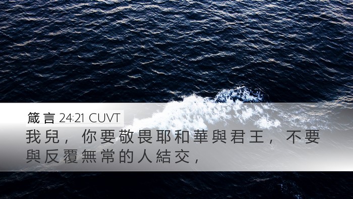 箴 言 24:21 CUVT Bible Verse Image