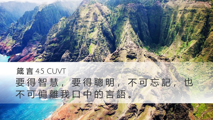 箴 言 4:5 CUVT Bible Verse Image