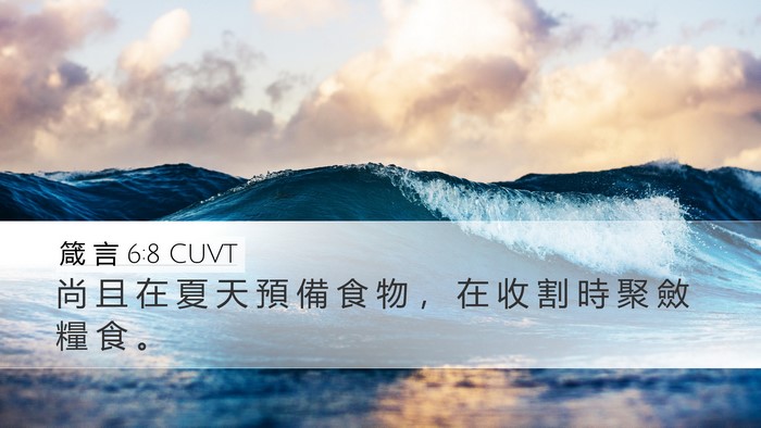 箴 言 6:8 CUVT Bible Verse Image