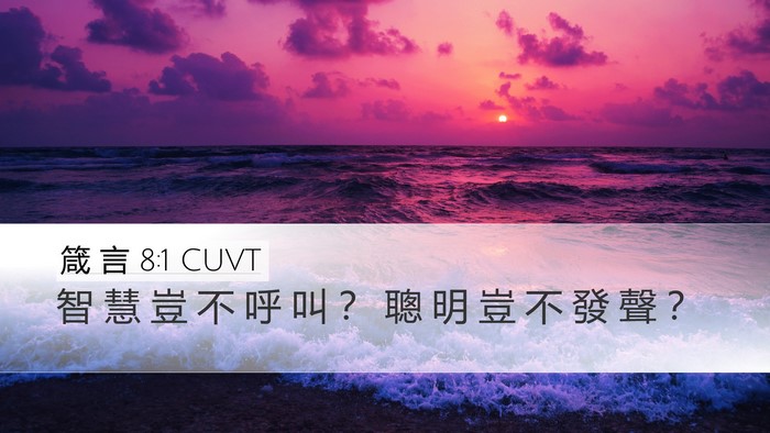 箴 言 8:1 CUVT Bible Verse Image