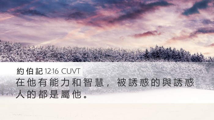 約 伯 記 12:16 CUVT Bible Verse Image