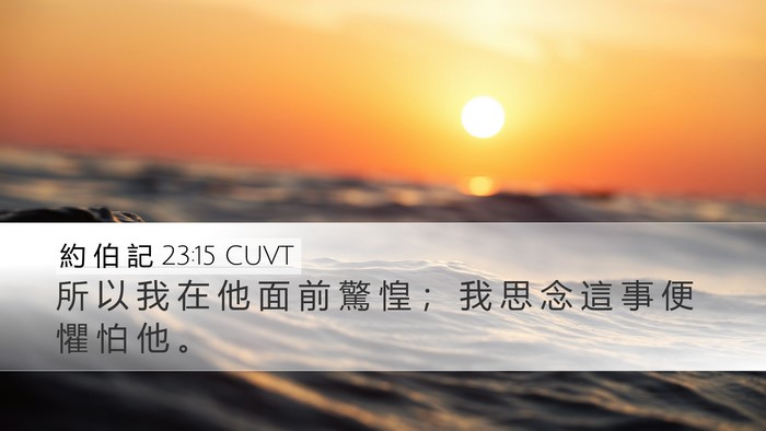 約 伯 記 23:15 CUVT Bible Verse Image