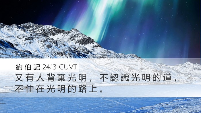 約 伯 記 24:13 CUVT Bible Verse Image