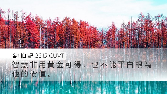 約 伯 記 28:15 CUVT Bible Verse Image