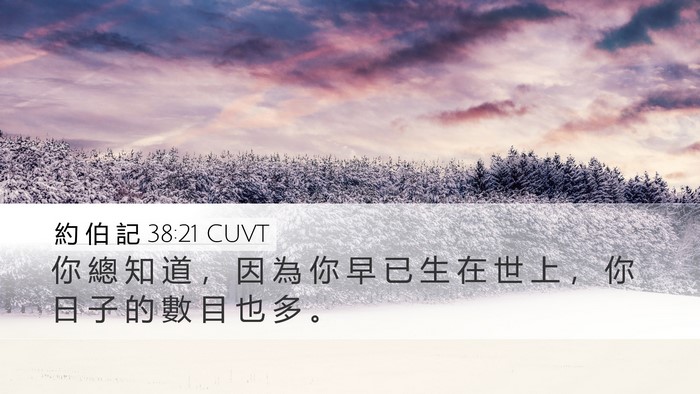 約 伯 記 38:21 CUVT Bible Verse Image