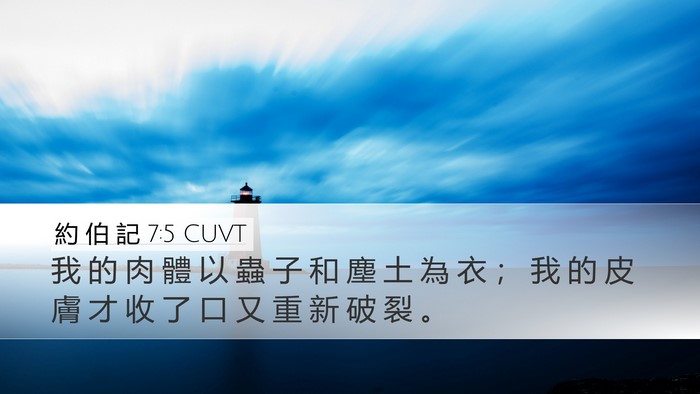 約 伯 記 7:5 CUVT Bible Verse Image