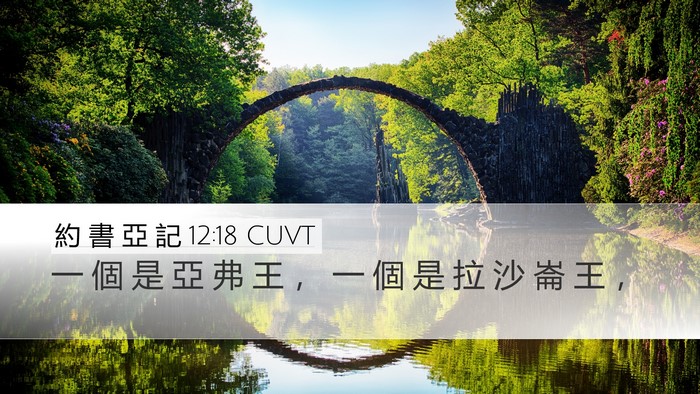 約 書 亞 記 12:18 CUVT Bible Verse Image