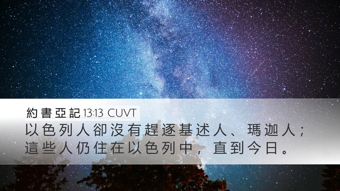 約 書 亞 記 13:13 CUVT Bible Verse Image