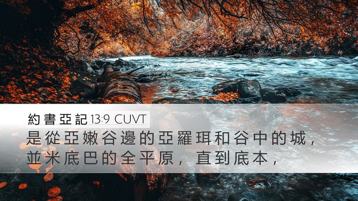 約 書 亞 記 13:9 CUVT Bible Verse Image