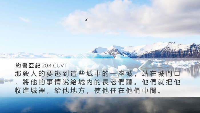 約 書 亞 記 20:4 CUVT Bible Verse Image