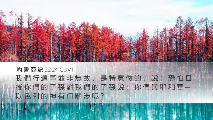 約 書 亞 記 22:24 CUVT Bible Verse Image