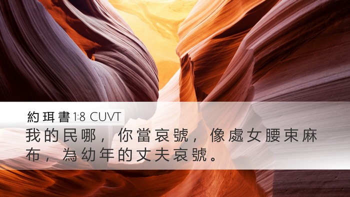 約 珥 書 1:8 CUVT Bible Verse Image