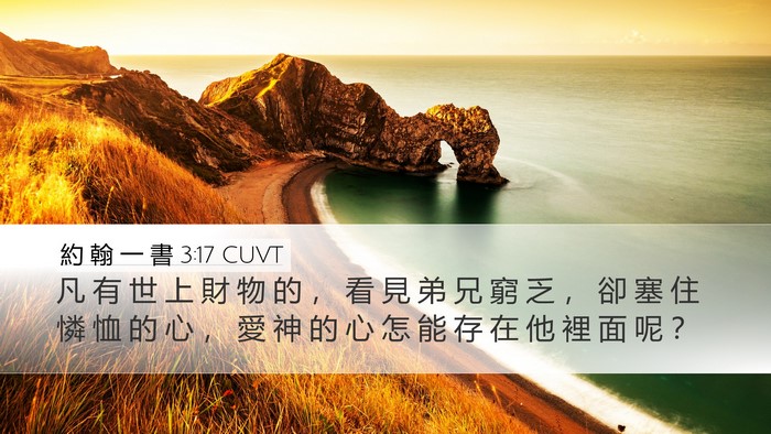 約 翰 一 書 3:17 CUVT Bible Verse Image