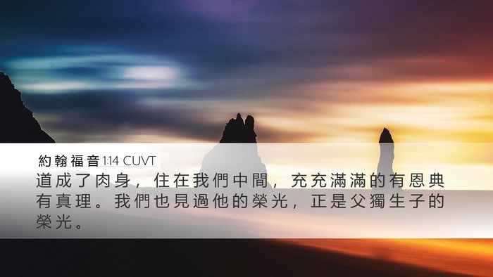 約 翰 福 音 1:14 CUVT Bible Verse Image