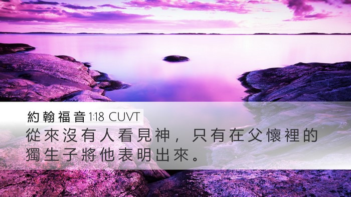 約 翰 福 音 1:18 CUVT Bible Verse Image