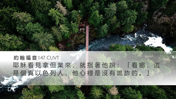 約 翰 福 音 1:47 CUVT Bible Verse Image