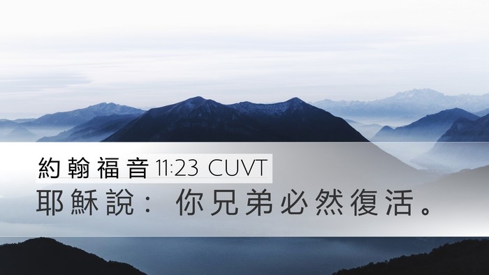 約 翰 福 音 11:23 CUVT Bible Verse Image