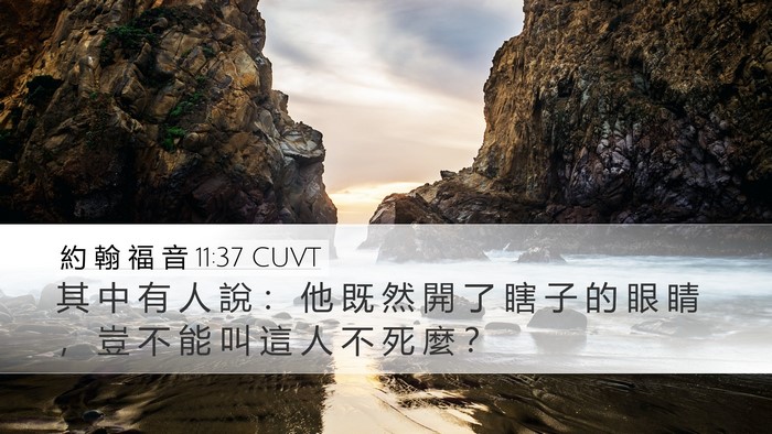 約 翰 福 音 11:37 CUVT Bible Verse Image