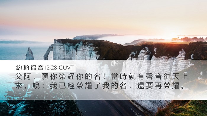 約 翰 福 音 12:28 CUVT Bible Verse Image