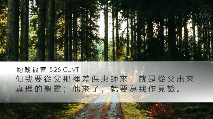 約 翰 福 音 15:26 CUVT Bible Verse Image