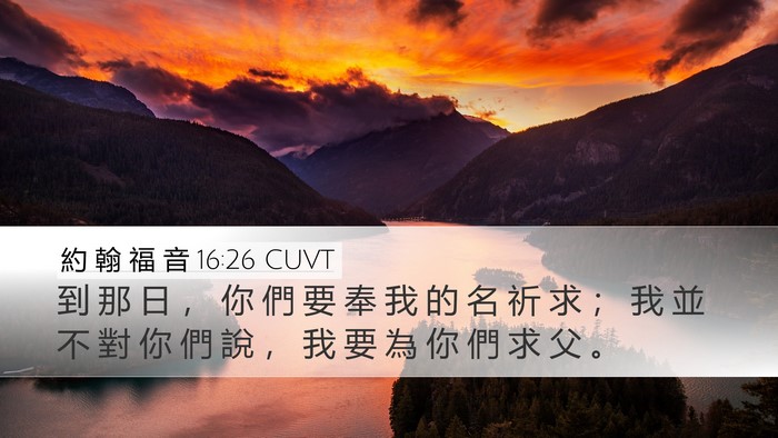 約 翰 福 音 16:26 CUVT Bible Verse Image