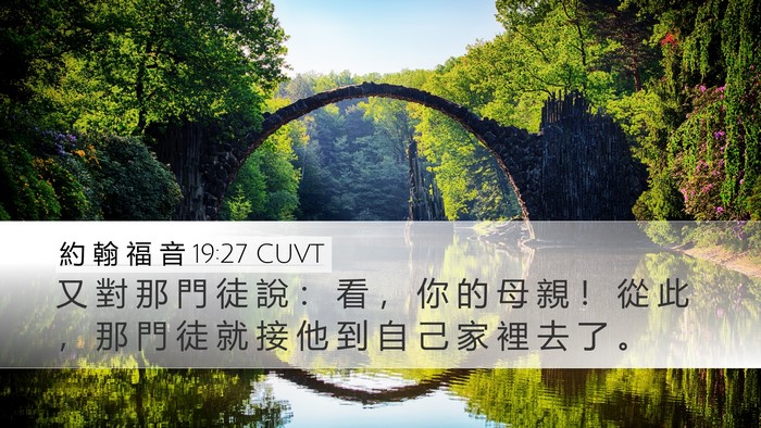約 翰 福 音 19:27 CUVT Bible Verse Image