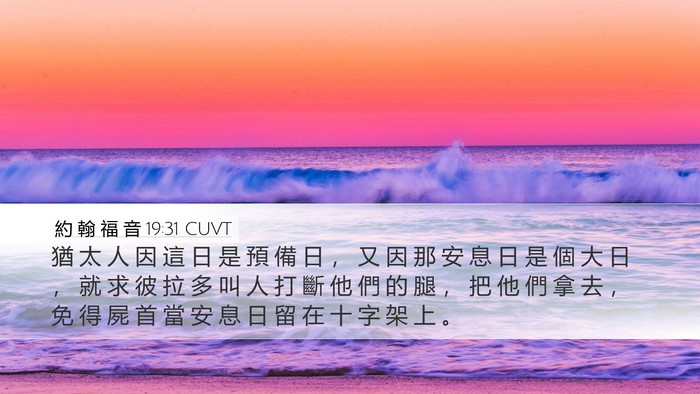 約 翰 福 音 19:31 CUVT Bible Verse Image