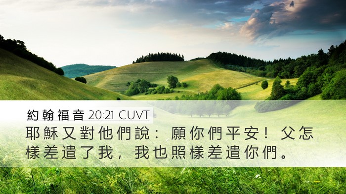 約 翰 福 音 20:21 CUVT Bible Verse Image