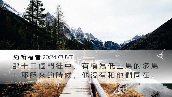 約 翰 福 音 20:24 CUVT Bible Verse Image