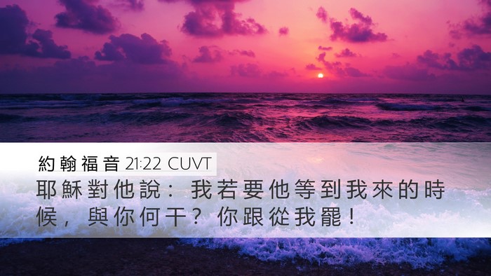 約 翰 福 音 21:22 CUVT Bible Verse Image