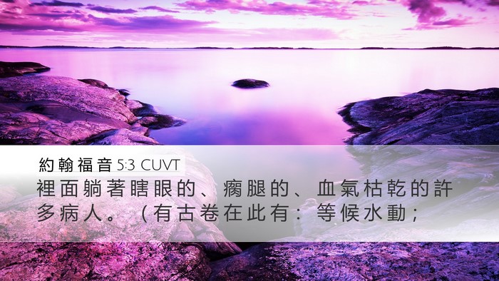 約 翰 福 音 5:3 CUVT Bible Verse Image