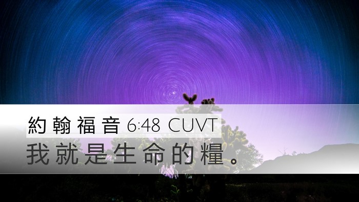 約 翰 福 音 6:48 CUVT Bible Verse Image