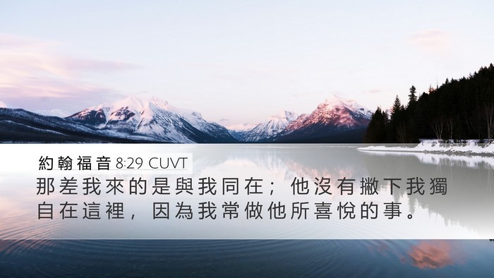 約 翰 福 音 8:29 CUVT Bible Verse Image