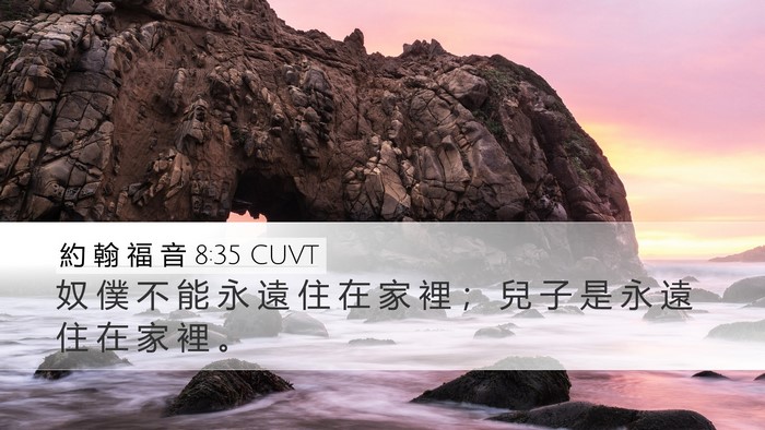 約 翰 福 音 8:35 CUVT Bible Verse Image