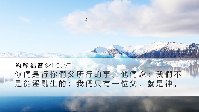 約 翰 福 音 8:41 CUVT Bible Verse Image