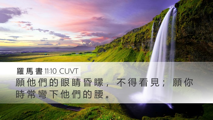 羅 馬 書 11:10 CUVT Bible Verse Image