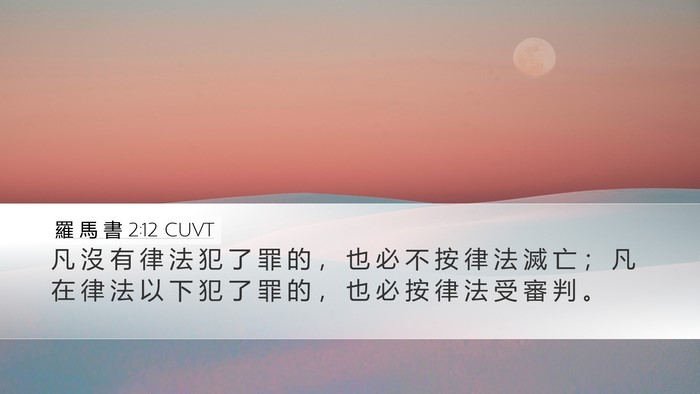 羅 馬 書 2:12 CUVT Bible Verse Image