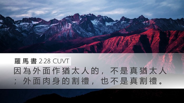 羅 馬 書 2:28 CUVT Bible Verse Image