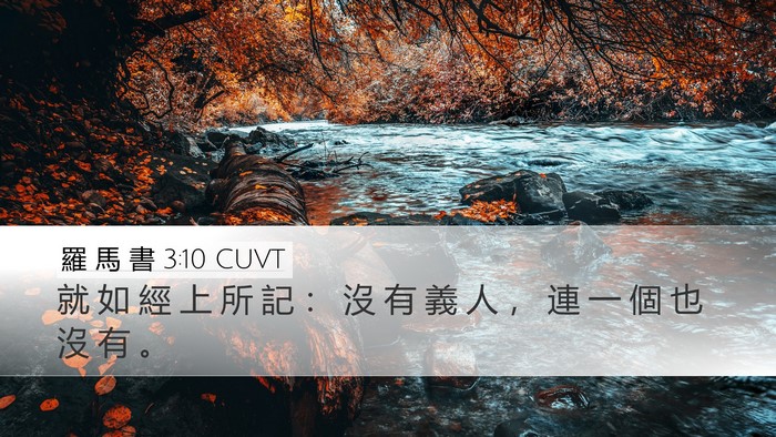 羅 馬 書 3:10 CUVT Bible Verse Image