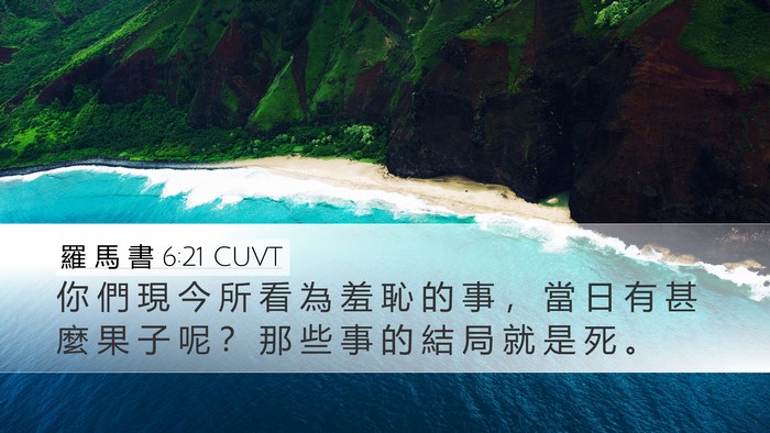 羅 馬 書 6:21 CUVT Bible Verse Image