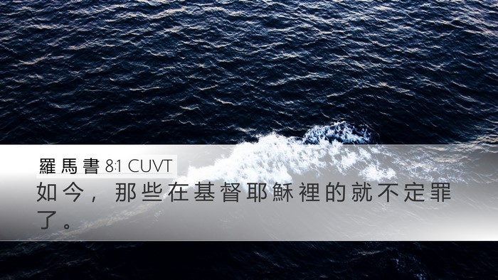 羅 馬 書 8:1 CUVT Bible Verse Image