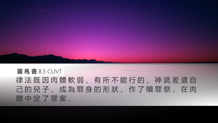 羅 馬 書 8:3 CUVT Bible Verse Image